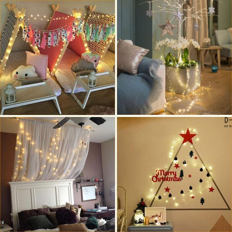 Peri Led Işık İp Tipi 3 Metre Pilli Dolanabilen Suya Dayanıklı  