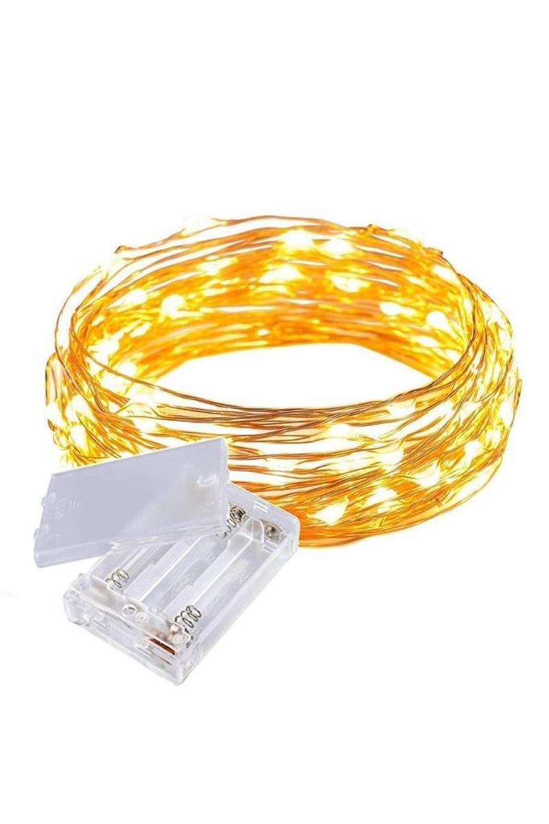 Peri Led Işık İp Tipi 5 Metre Pilli Dolanabilen Suya Dayanıklı  