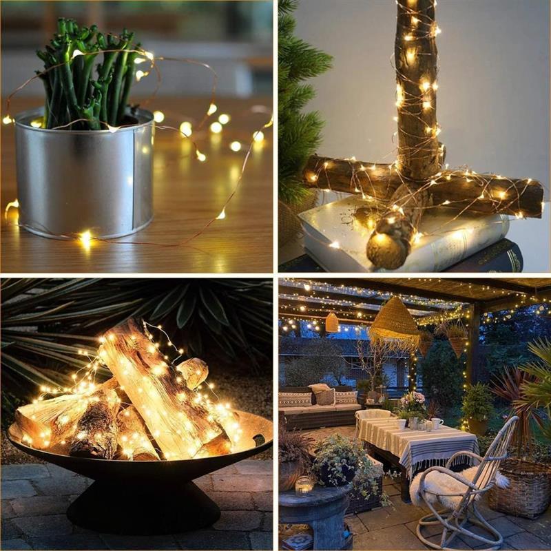 Peri Led Işık İp Tipi 5 Metre Pilli Dolanabilen Suya Dayanıklı  