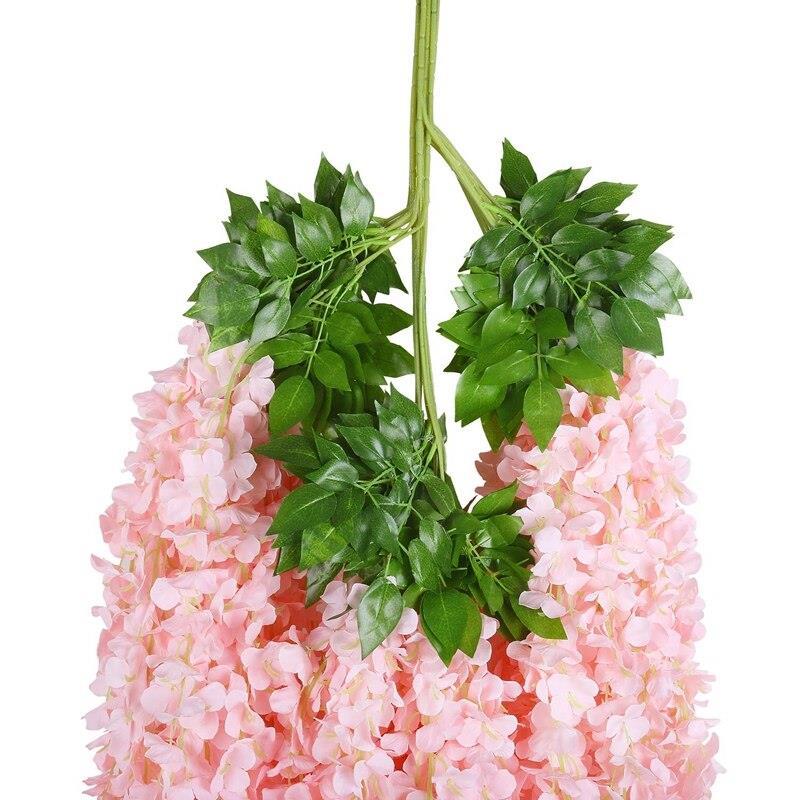 Sarkan Yapay Çiçek Akasya PEMBE AÇIK 80 cm 3 Sarkan Dallı 12 ADET BAĞ