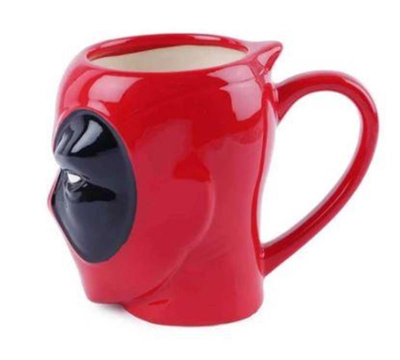Süper Kahraman Deadpool Kupa 3D Marvel Avengers Su Bardağı Kahve Süt Çay