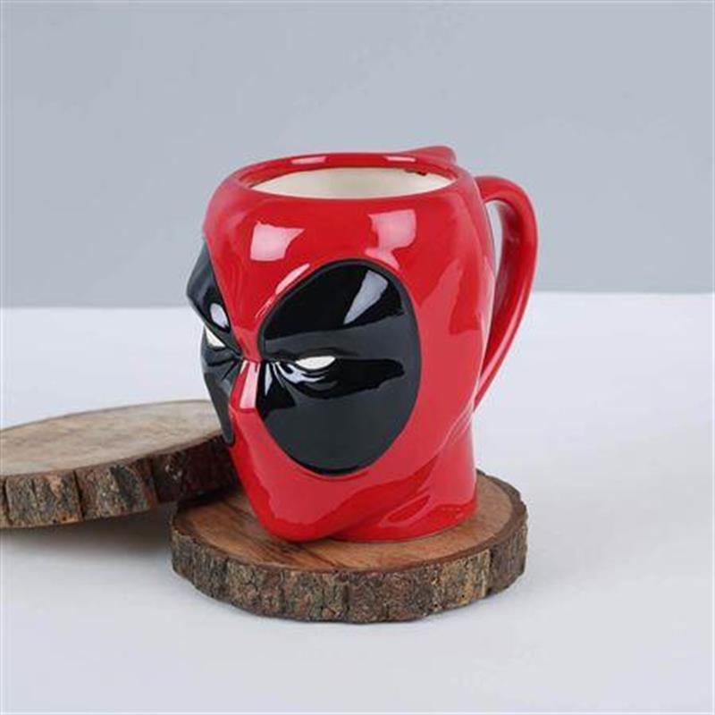 Süper Kahraman Deadpool Kupa 3D Marvel Avengers Su Bardağı Kahve Süt Çay