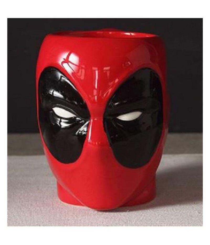 Süper Kahraman Deadpool Kupa 3D Marvel Avengers Su Bardağı Kahve Süt Çay