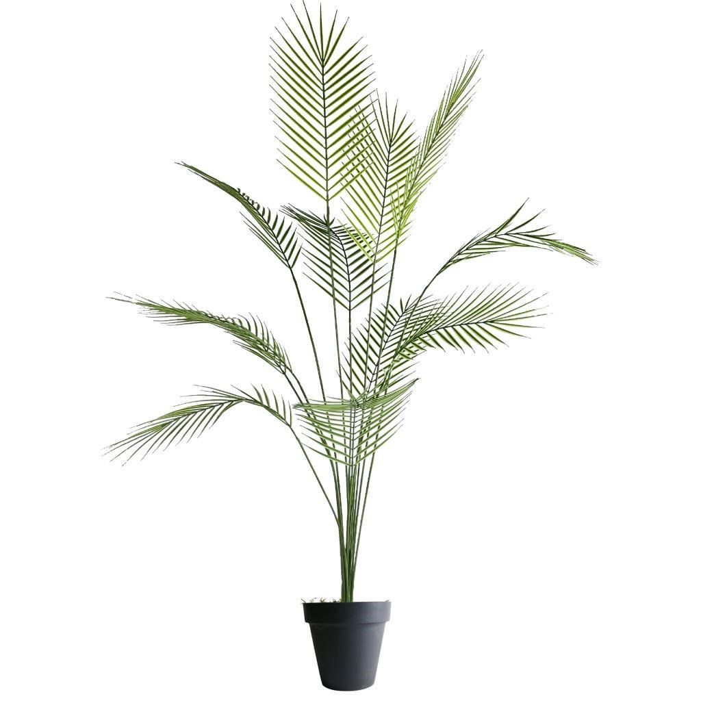 Yapay Ağaç Areka Ağacı Palmiye Ağacı Salon Bitkisi Yapay Areka 130 cm 12 Yaprak