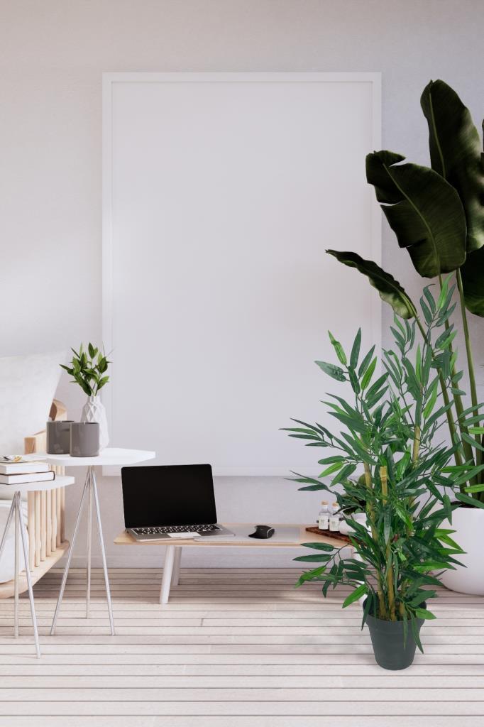 Yapay Ağaç Bambu Ağacı 3 Gövdeli 90*40cm Siyah Saksılı