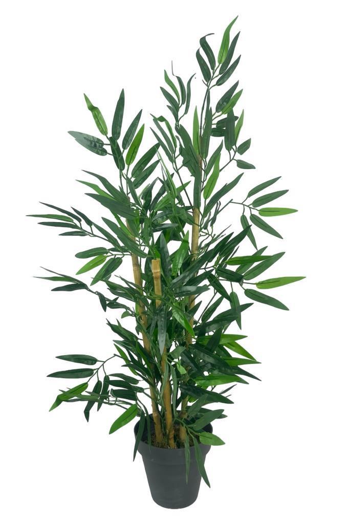 Yapay Ağaç Bambu Ağacı 3 Gövdeli 90*40cm Siyah Saksılı