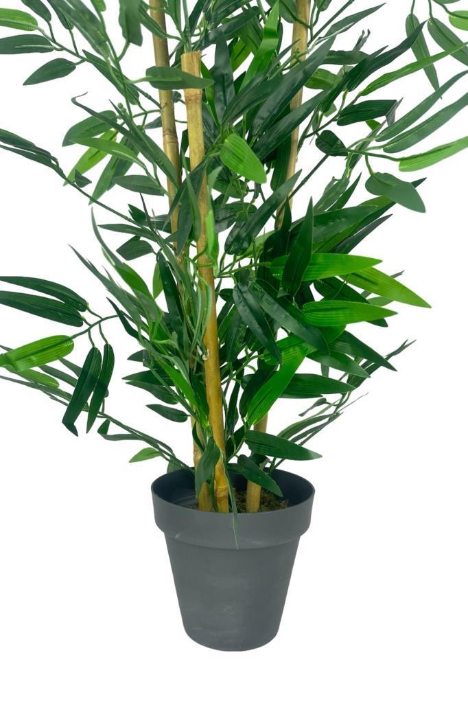 Yapay Ağaç Bambu Ağacı 3 Gövdeli 90*40cm Siyah Saksılı