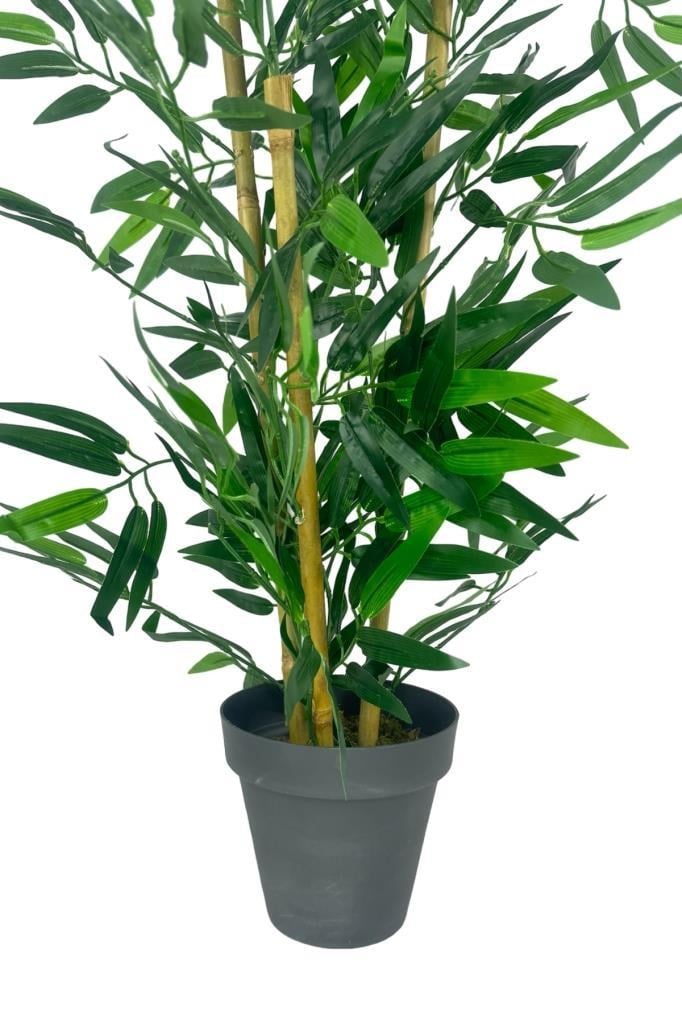 Yapay Ağaç Bambu Ağacı 3 Gövdeli 90*40cm Siyah Saksılı