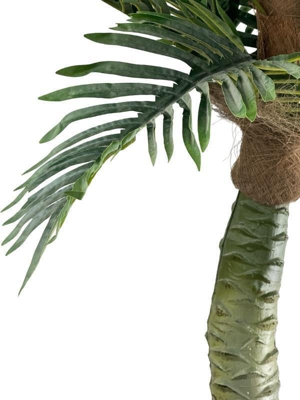 Yapay Ağaç Coco Palmiye Ağacı Beyaz Kumsal Vazoda 190*80 cm