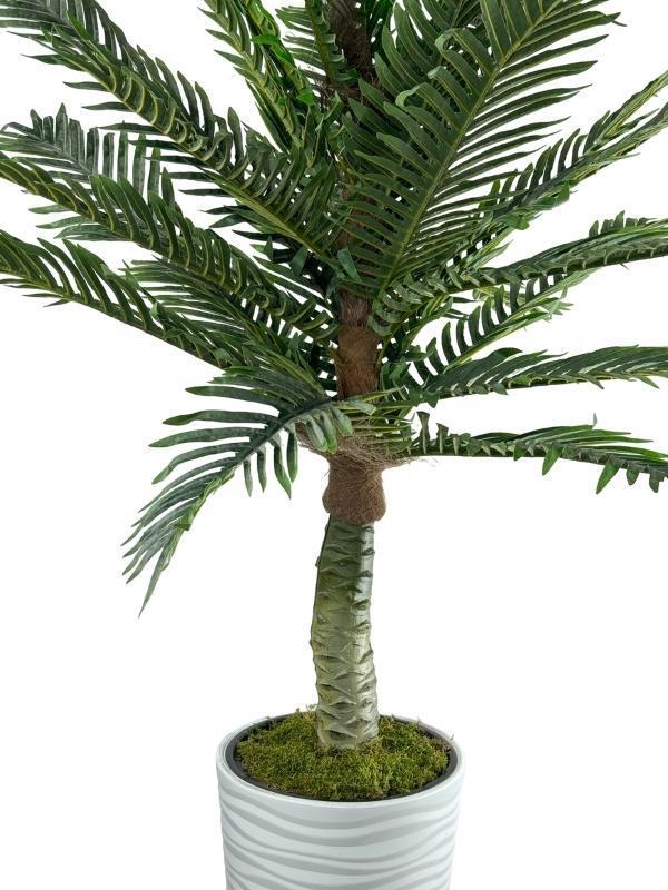 Yapay Ağaç Coco Palmiye Ağacı Beyaz Kumsal Vazoda 190*80 cm