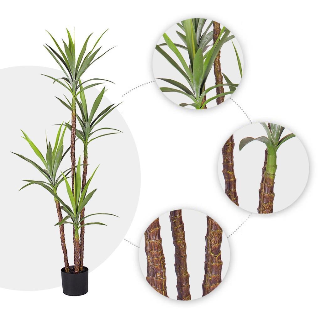 Yapay Ağaç Dracaena Ağacı 4Gövdeli 180 cm Premium Kalite