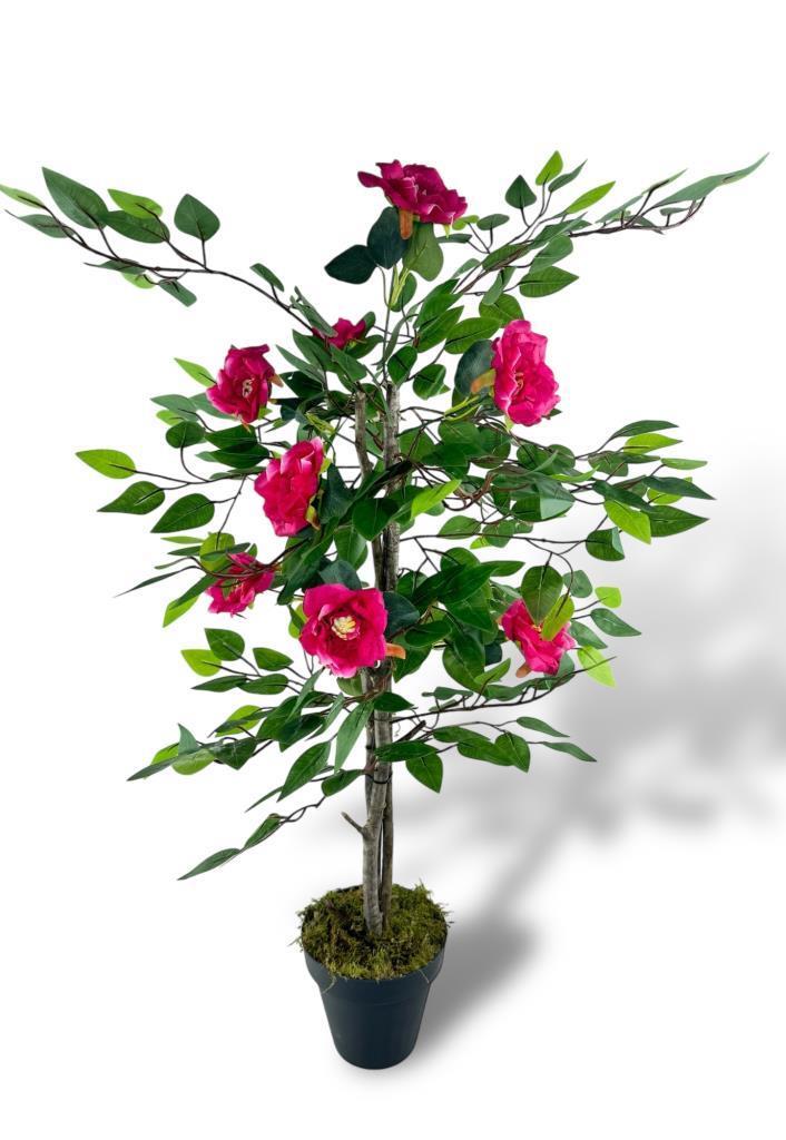 Yapay Ağaç Fuşya Nilüfer Ağacı 90cm