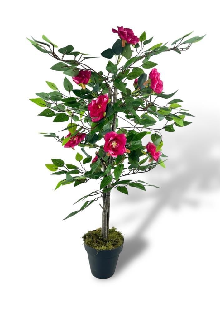 Yapay Ağaç Fuşya Nilüfer Ağacı 90cm