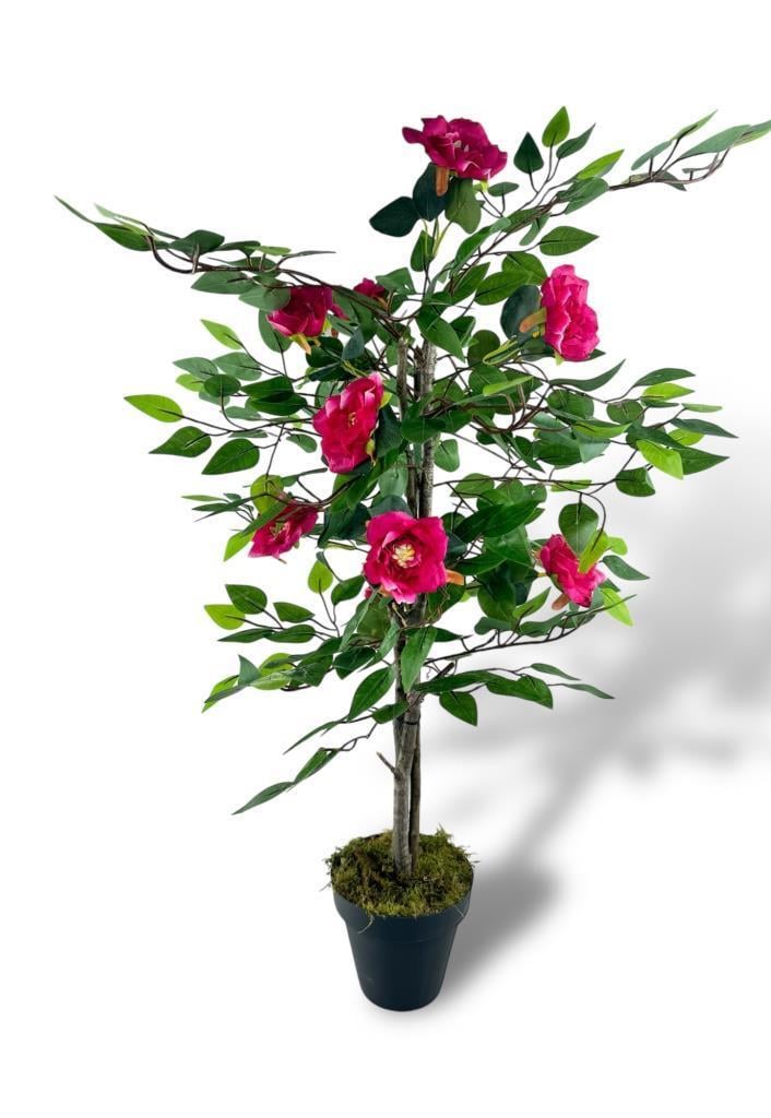 Yapay Ağaç Fuşya Nilüfer Ağacı 90cm