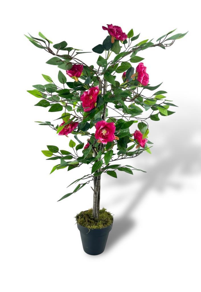 Yapay Ağaç Fuşya Nilüfer Ağacı 90cm