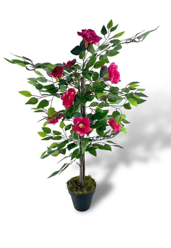 Yapay Ağaç Fuşya Nilüfer Ağacı 90cm