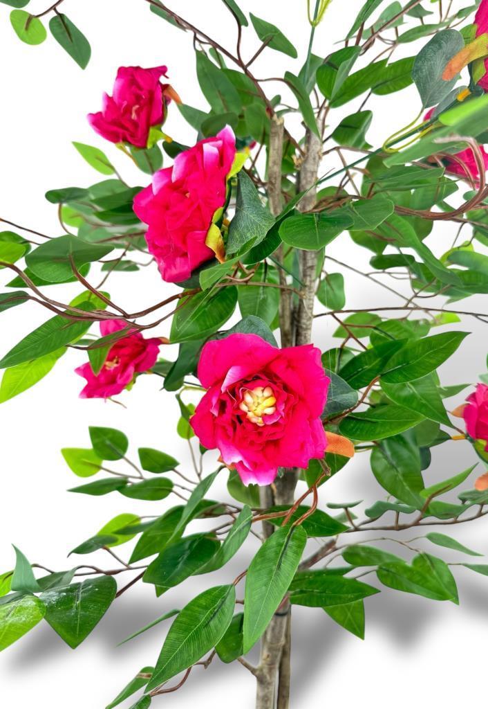 Yapay Ağaç Fuşya Nilüfer Ağacı 90cm