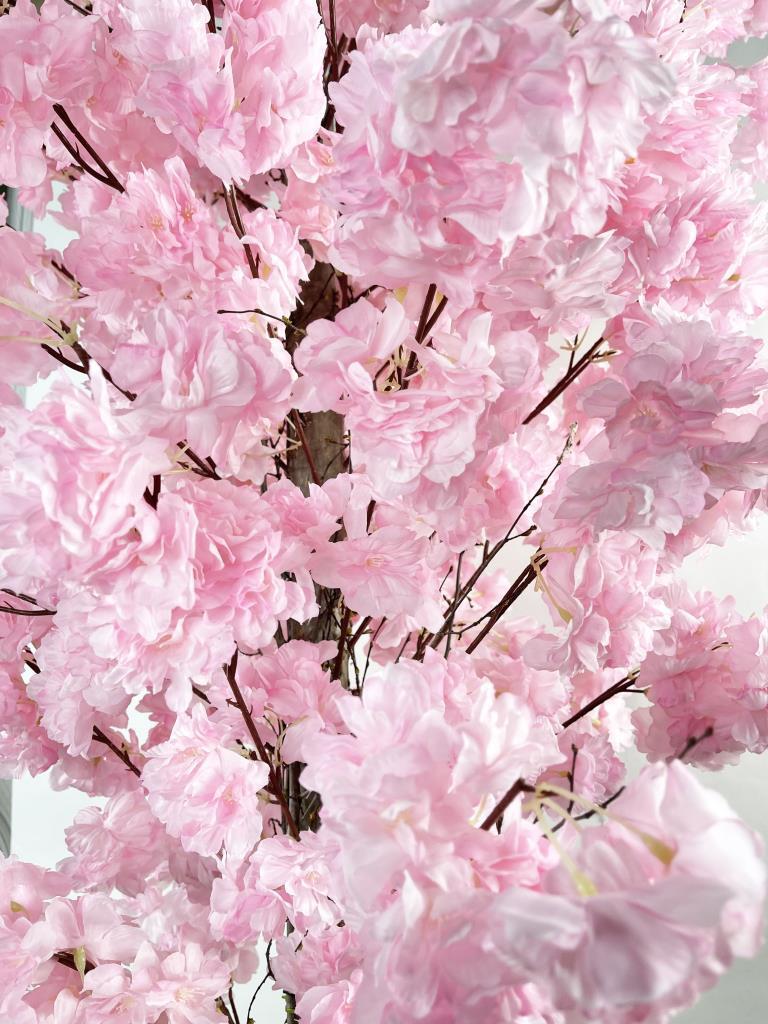 Yapay Ağaç Japon Kiraz Çiçeği Bahardalı Ağacı Sakura Çiçeği Pembe 180cm