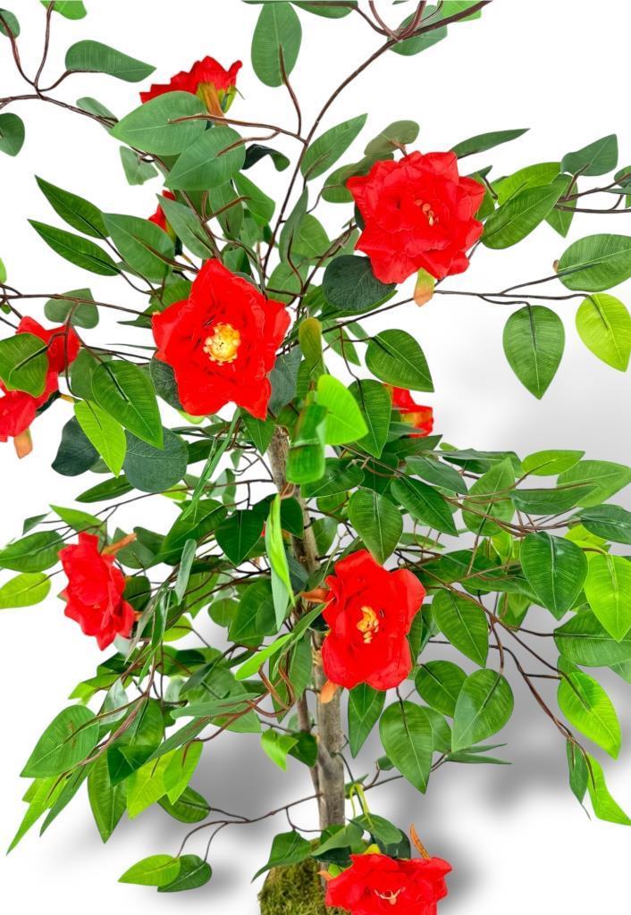 Yapay Ağaç Kırmızı Nilüfer Ağacı 90cm