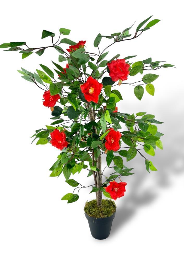 Yapay Ağaç Kırmızı Nilüfer Ağacı 90cm