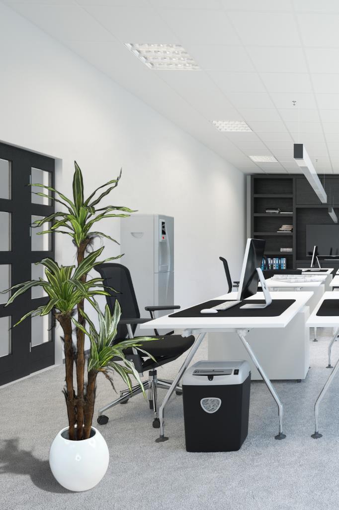 Yapay Ağaç Lüx Yukka Fiber Beyaz Küre Saksıda 3Katlı 150*60cm Ofis Çiçeği 