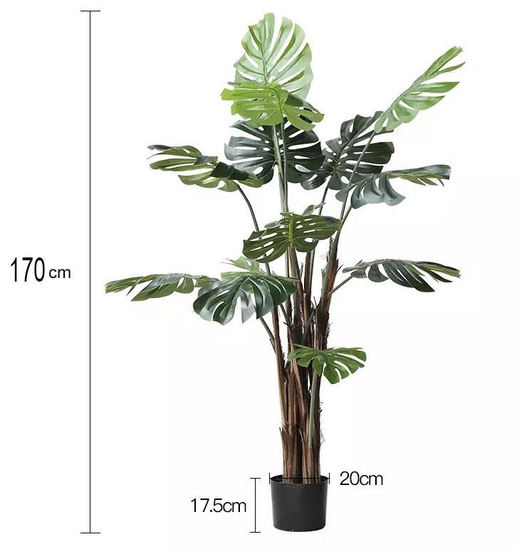Yapay Ağaç Monstera Deve Tabanı Ağacı 170 cm 11 Yaprak