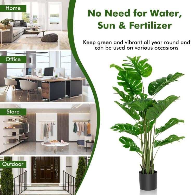 Yapay Ağaç Monstera Deve Tabanı Ağacı 180 cm 16 Yaprak