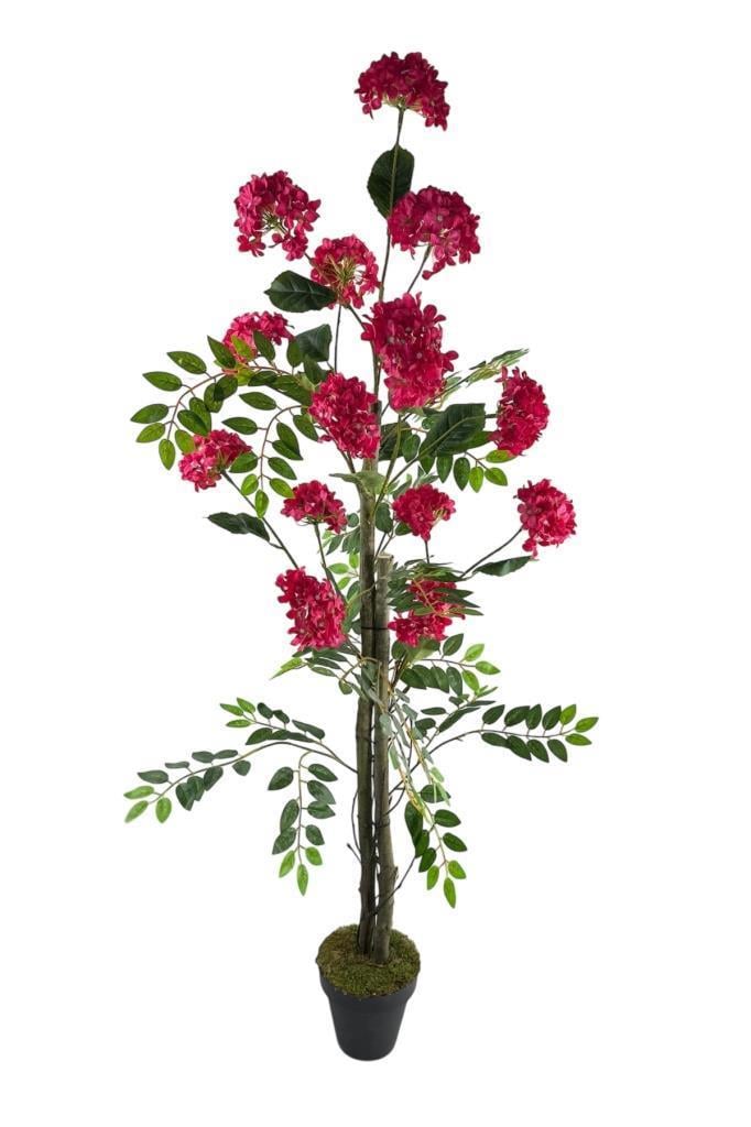 Yapay Ağaç Ortanca Ağacı 140CM Doğal Görünümlü 5dallı