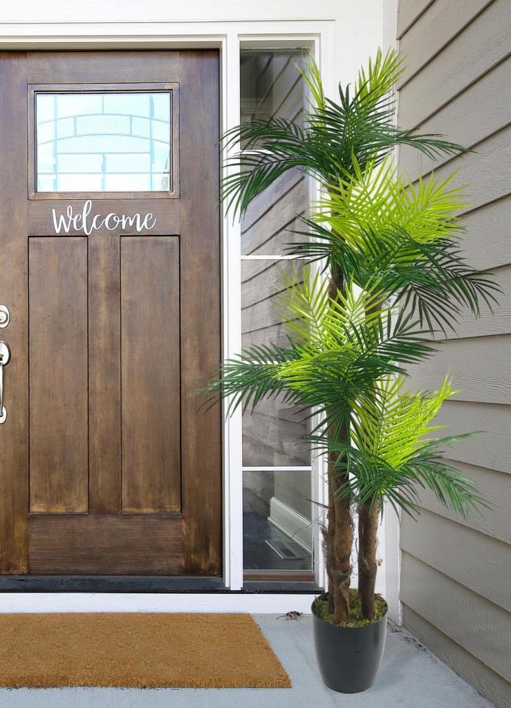 Yapay Ağaç Palmiye 36yaprak 4Katlı 160cm Salon Çiçeği Yapay Çiçek