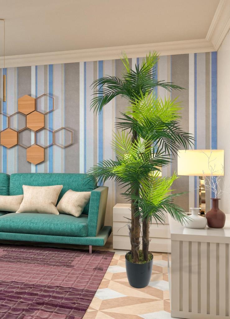 Yapay Ağaç Palmiye 36yaprak 4Katlı 160cm Salon Çiçeği Yapay Çiçek