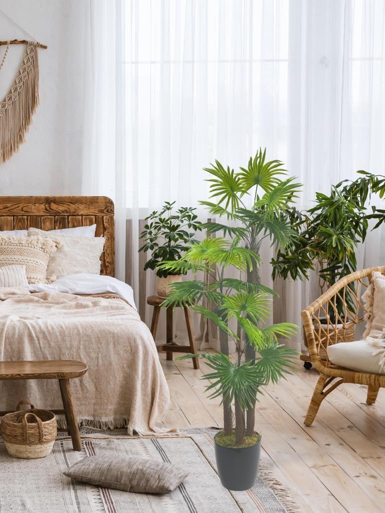 Yapay Ağaç Palmiye Fanpalm 3Katlı 24Yaprak 130*65cm