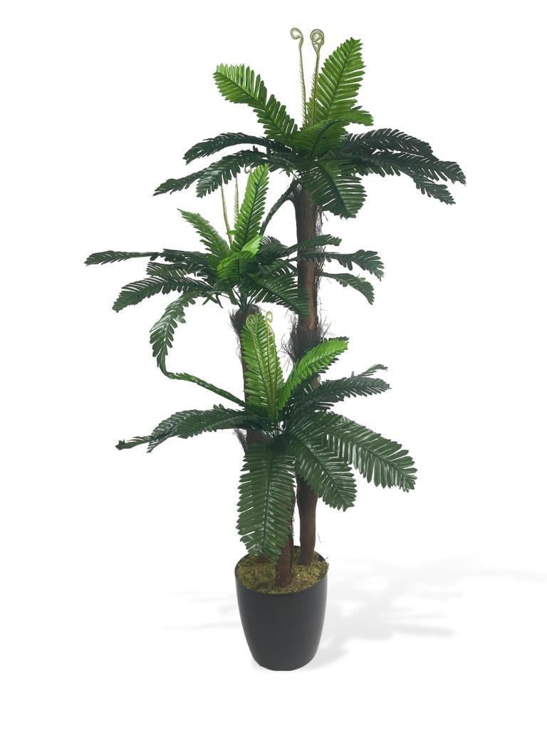 Yapay Ağaç Palmiye Sıkas 3Katlı 54Yaprak 130*65cm
