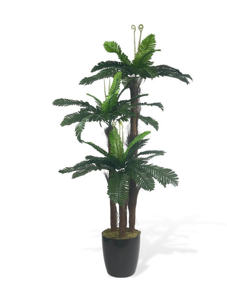 Yapay Ağaç Palmiye Sıkas 3Katlı 54Yaprak 130*65cm