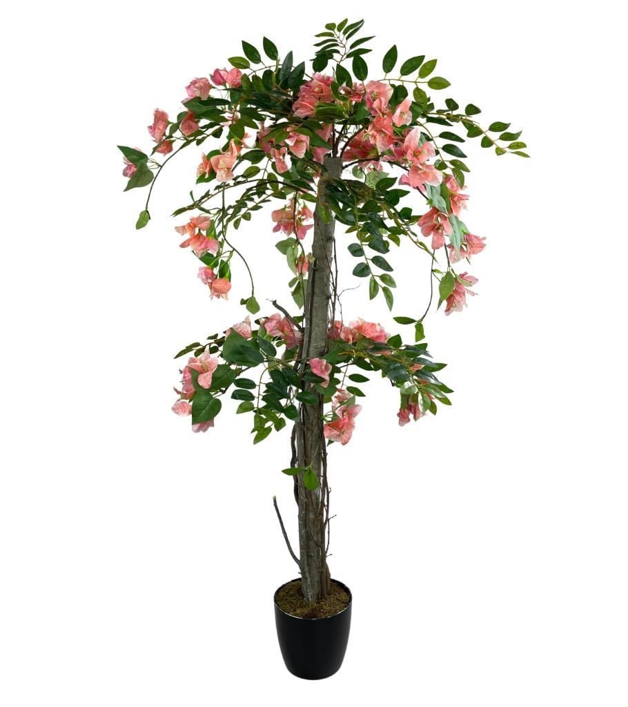 Yapay Ağaç Pembe Begonvil Ağacı 120cm Doğal Salex Dallı