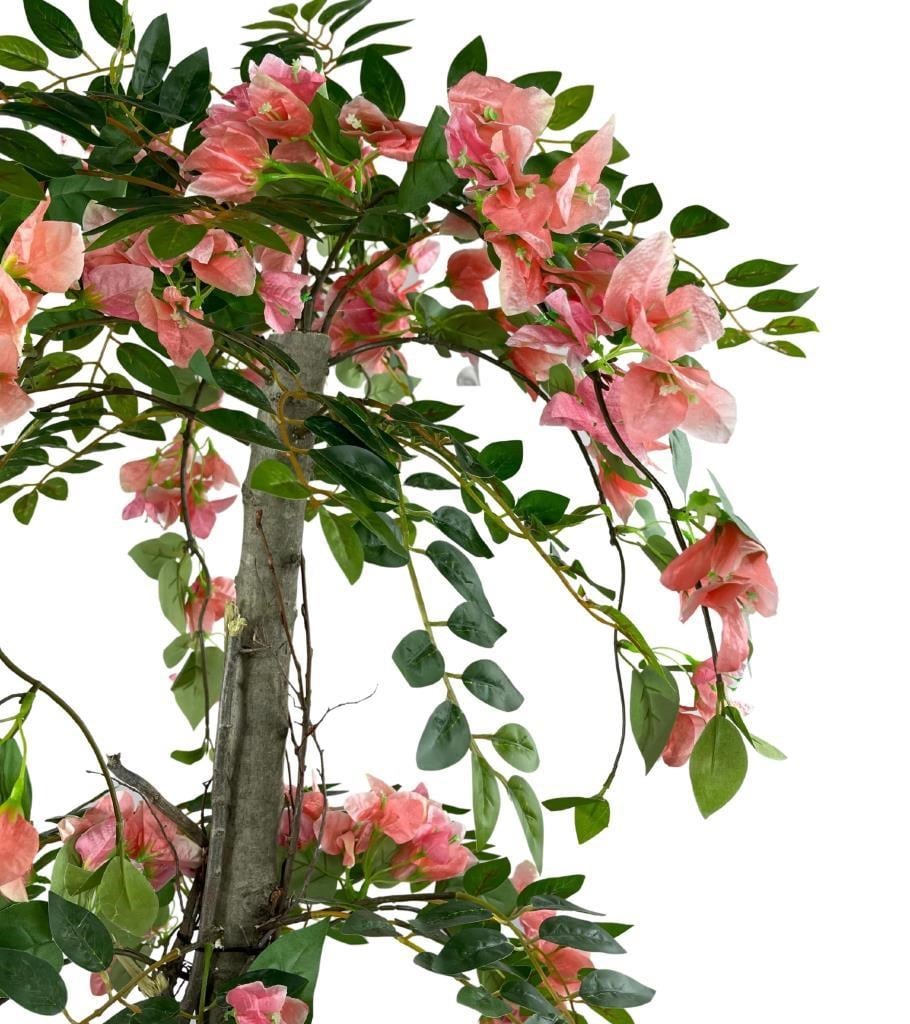 Yapay Ağaç Pembe Begonvil Ağacı 120cm Doğal Salex Dallı