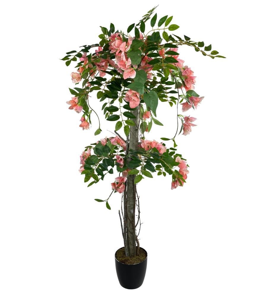 Yapay Ağaç Pembe Begonvil Ağacı 120cm Doğal Salex Dallı