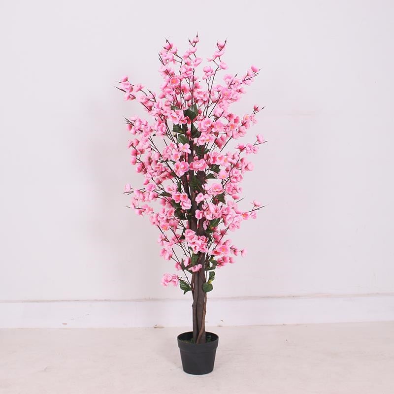 Yapay Ağaç Pembe Japon Kiraz Çiçeği Bahardalı Ağacı Sakura Çiçeği Çalılı 150cm
