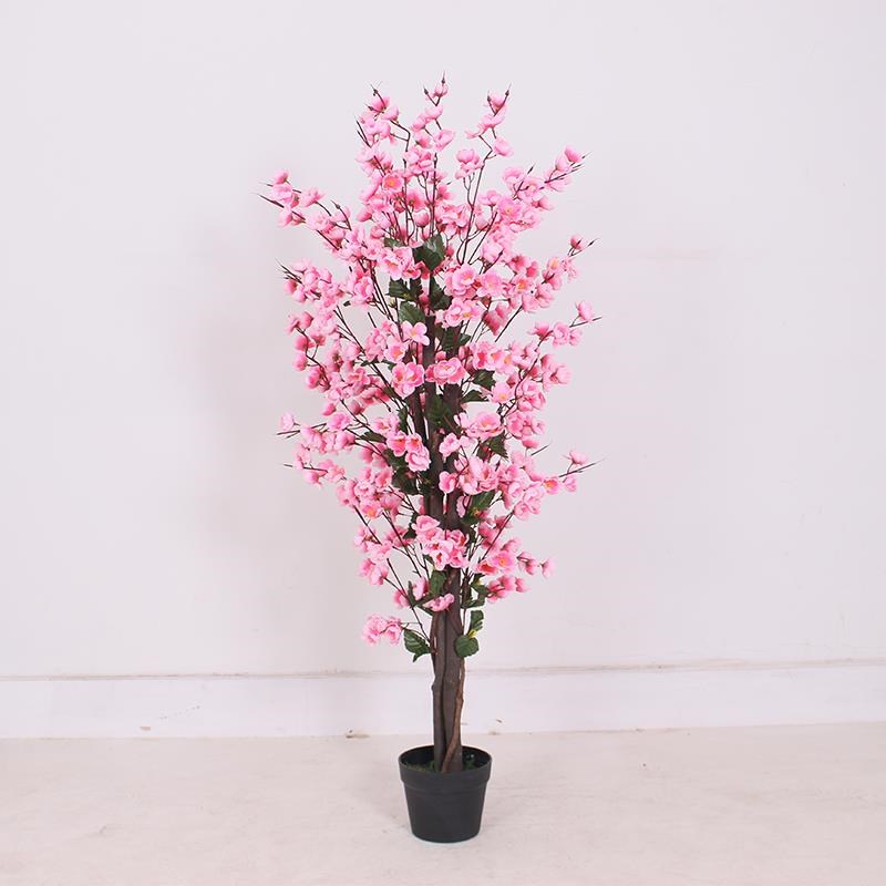 Yapay Ağaç Pembe Japon Kiraz Çiçeği Bahardalı Ağacı Sakura Çiçeği Çalılı 150cm