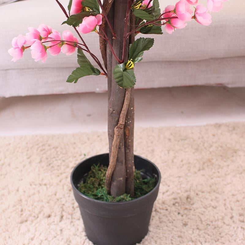 Yapay Ağaç Pembe Japon Kiraz Çiçeği Bahardalı Ağacı Sakura Çiçeği Çalılı 150cm