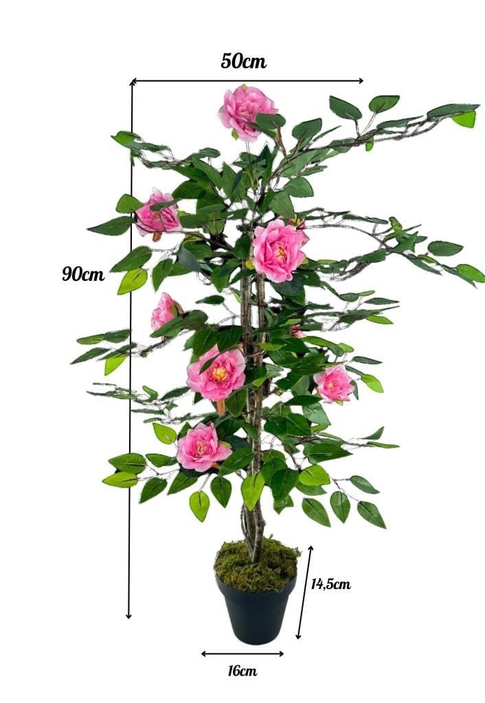 Yapay Ağaç Pembe Nilüfer Ağacı 90cm