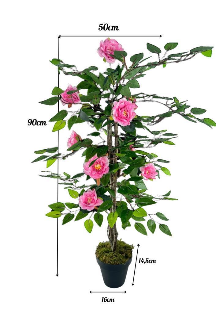 Yapay Ağaç Pembe Nilüfer Ağacı 90cm