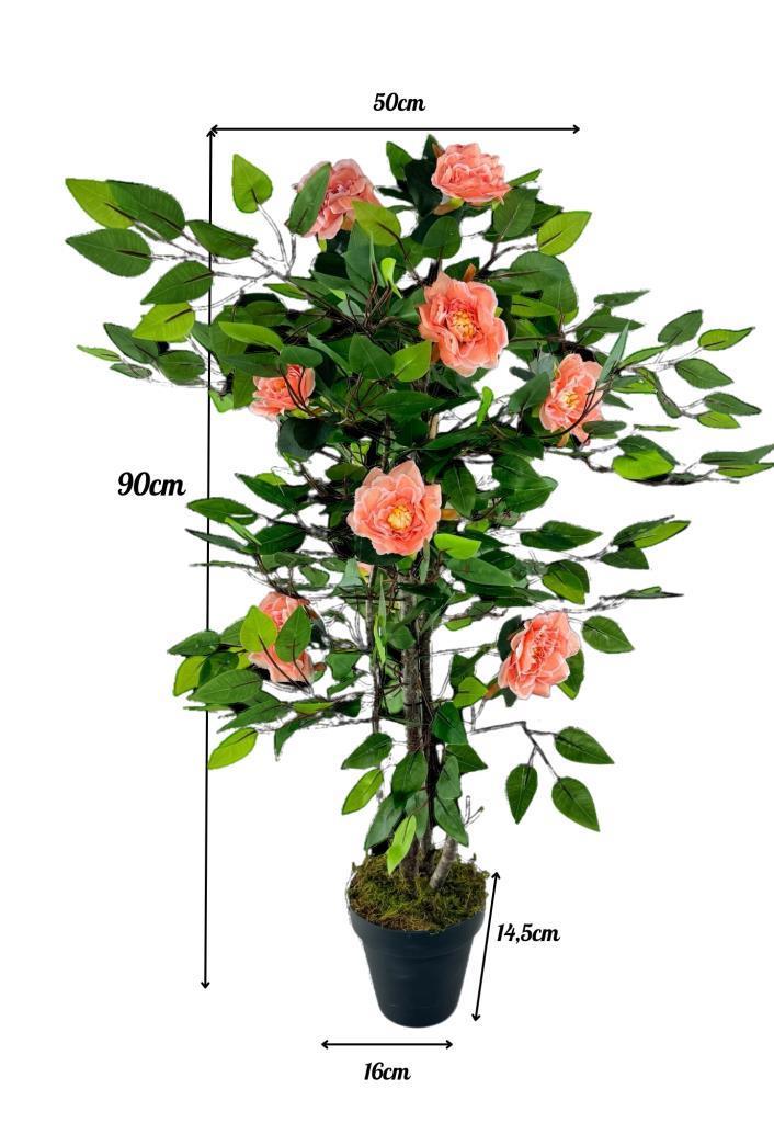 Yapay Ağaç Somon Nilüfer Ağacı 90cm