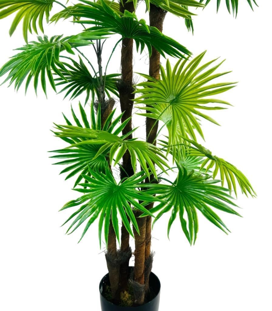 Yapay Ağaç Yelpaze Palmiye 4Katlı Fanpalm 32 Yaprak 170*65cm