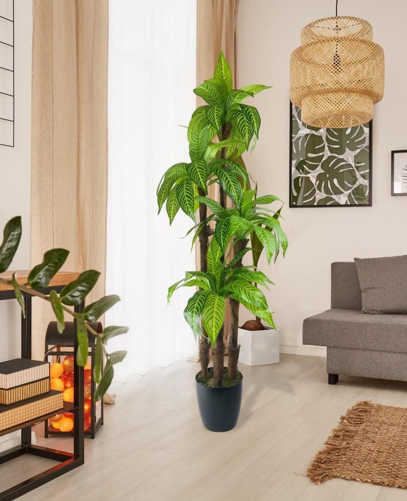 Yapay Ağaç Yukka 4Katlı 48 Yapraklı 150cm Salon Çiçeği Yapay Çiçek