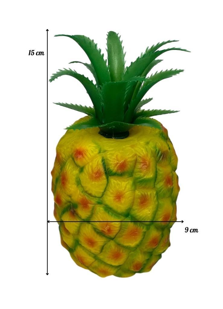 Yapay Ananas Meyve Ananas Artificial Pıneapple 15cm Plastik  