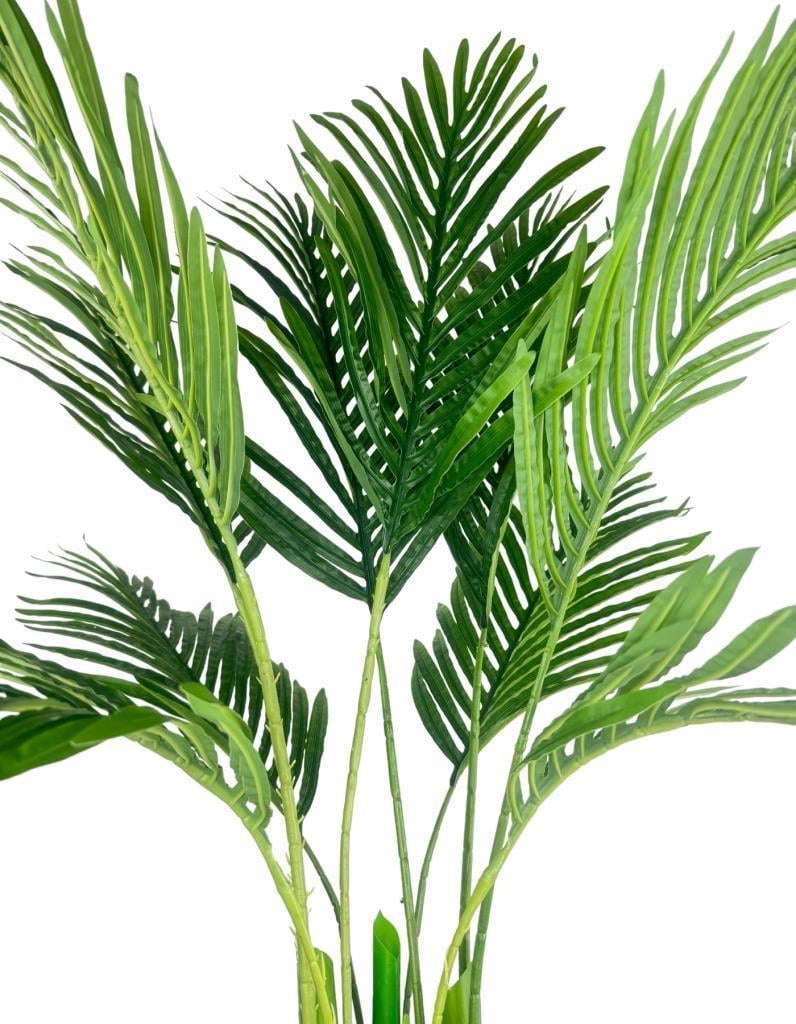 Yapay Areka Palmiye Ağacı Antrasit Kumsal Vazoda Yapay Ağaç 150cm 10 Yaprak
