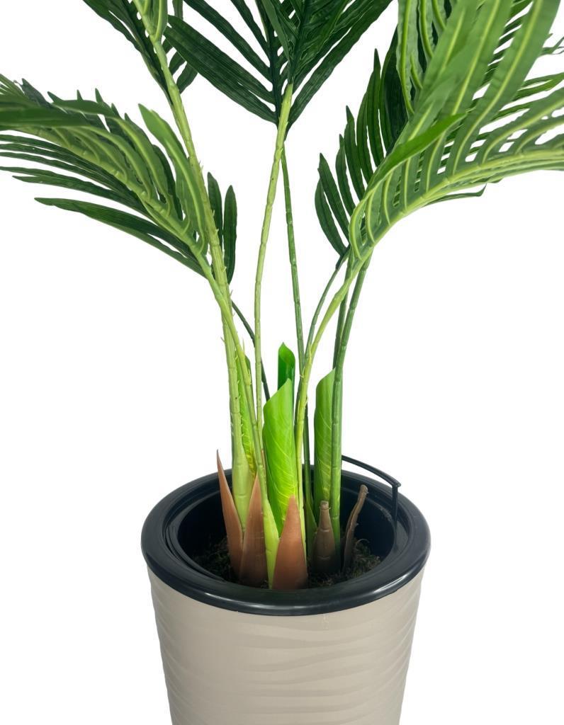 Yapay Areka Palmiye Ağacı Dore Kumsal Vazoda Yapay Ağaç 150cm 10 Yaprak