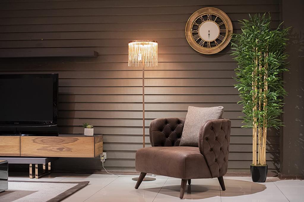 Yapay Bambu Ağacı 210cm Siyah Saksılı 7 dallı