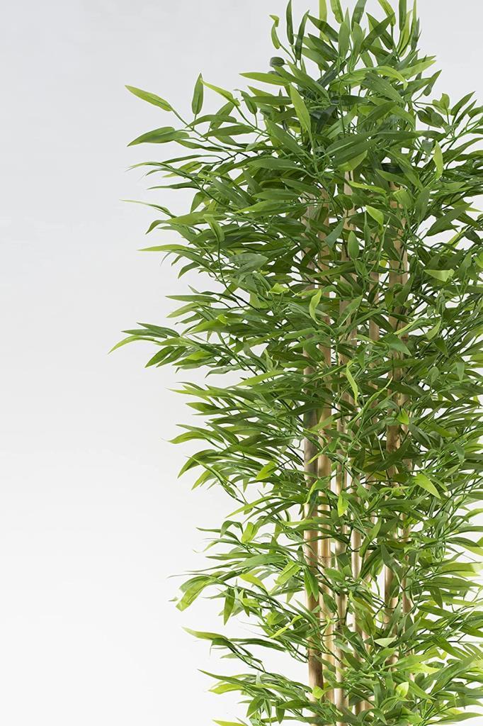 Yapay Bambu Ağacı 210cm Siyah Saksılı 7 dallı