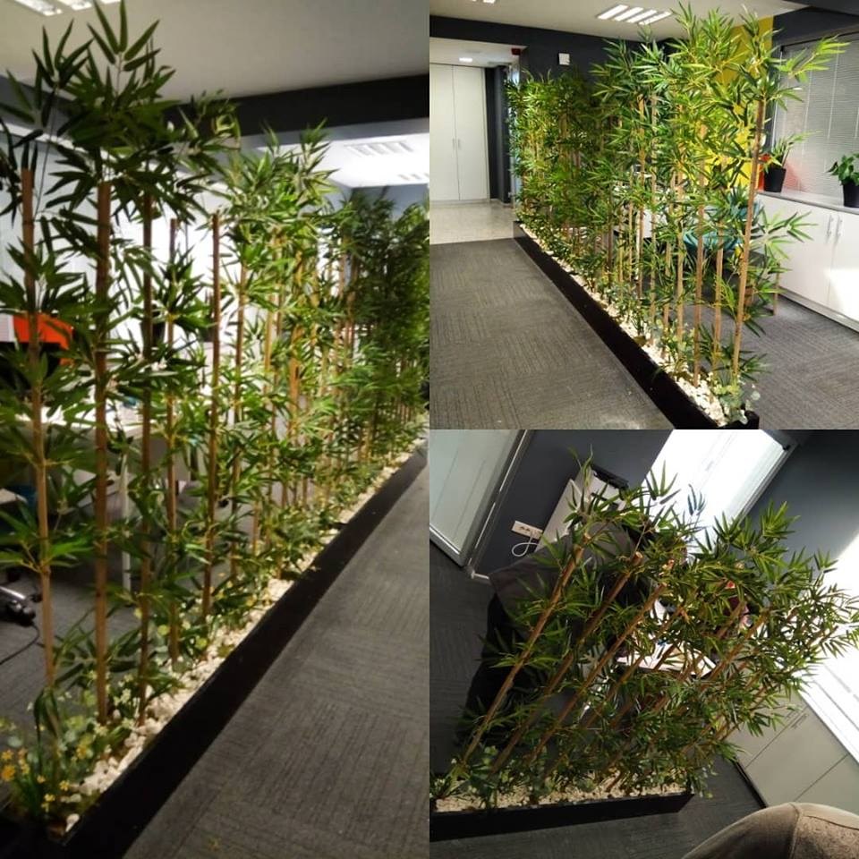 Yapay Bambu Sopası 10 Yapraklı 180 cm Yapay Çiçek Bambu Duvarı